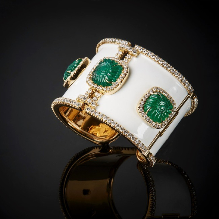 Clio, Coloured gem,&nbsp;diamond and inlay bracelet